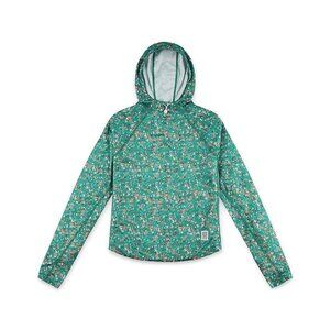 Topo Designs Women's River Hoodie - Turquoise Terrazzo